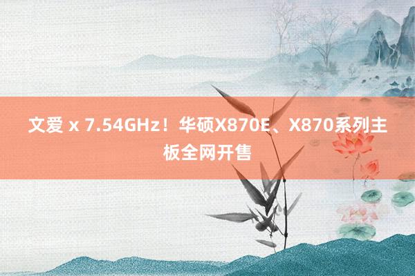 文爱 x 7.54GHz！华硕X870E、X870系列主板全网开售