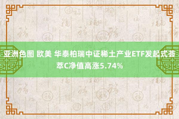 亚洲色图 欧美 华泰柏瑞中证稀土产业ETF发起式荟萃C净值高涨5.74%